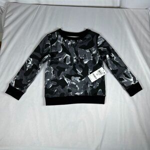 Boys 2T Toddler Sweatshirt Pullover Black White Long Sleeve Warm Ideology NWT
